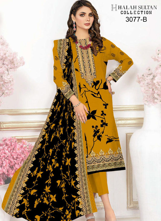 Halah Sultan Lawn Collection 3077b23 vol5