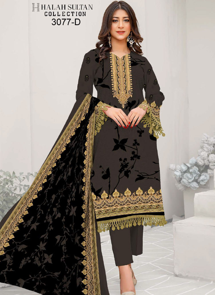 Halah Sultan Lawn Collection 3077d23 vol5