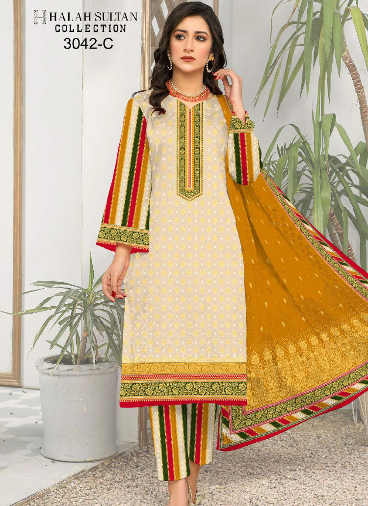 Halah Sultan Lawn Collection 3042c23 vol5