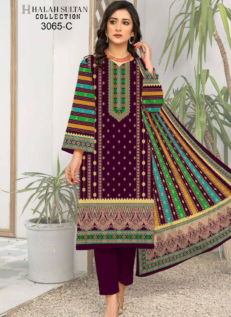 Halah Sultan Lawn Collection 3065c23 vol5
