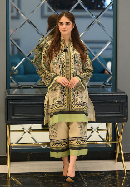 LNF P001 PRINTED CO-ORD SET GREEN