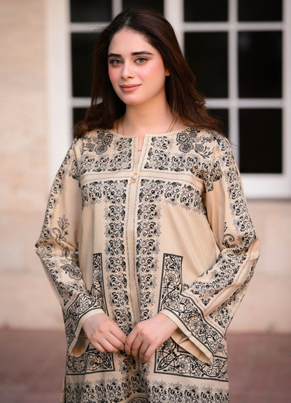 LNF P009 PRINTED CO-ORD SET SKIN-BLACK