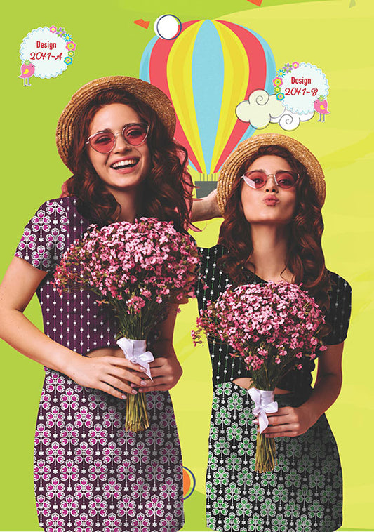 Halah Sultan 2 Piece Summer Collection Vol2 2041-b