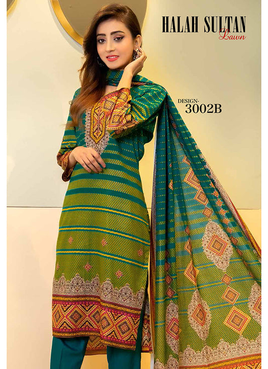 Halah Sultan Classic Lawn vol1 3002-B-2022