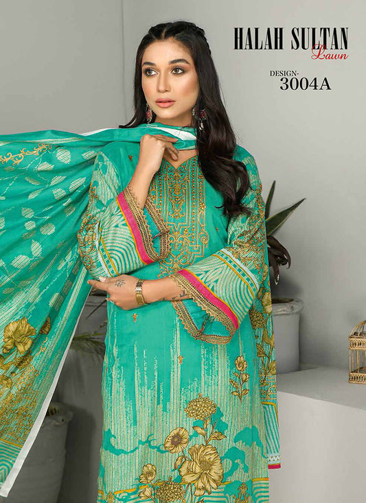 Halah Sultan Classic Lawn vol1 3004-A-2022