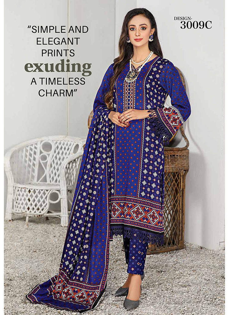 Halah Sultan Classic Lawn vol1 3009-c-2022