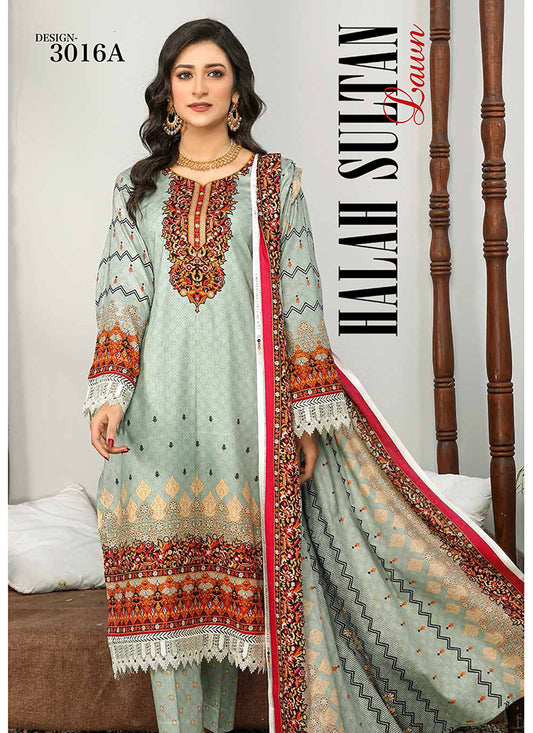 Halah Sultan Classic Lawn vol1 3016-a-2022
