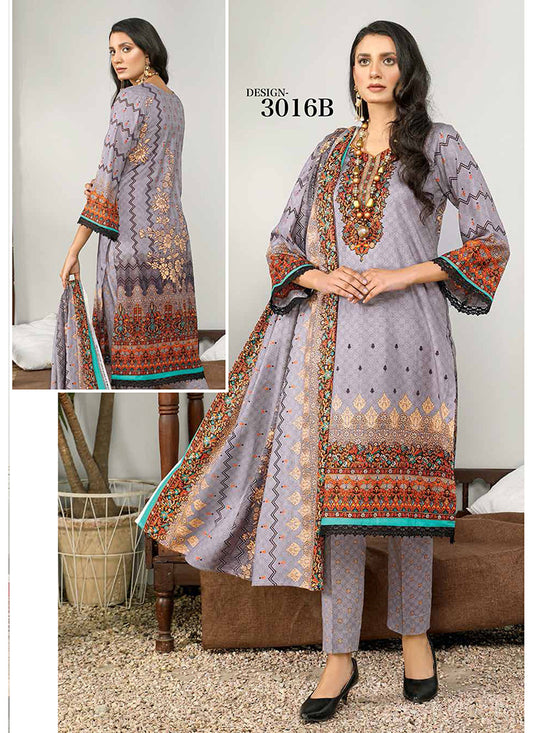 Halah Sultan Classic Lawn vol1 3016-b-2022