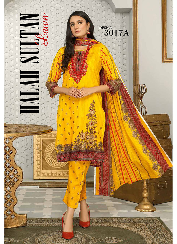 Halah Sultan Classic Lawn vol1 3017-a-2022