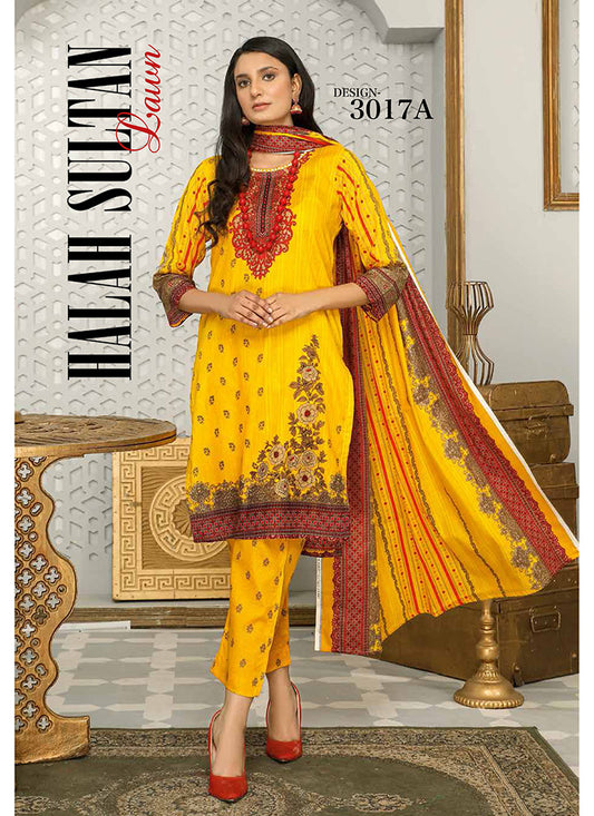 Halah Sultan Classic Lawn vol1 3017-a-2022