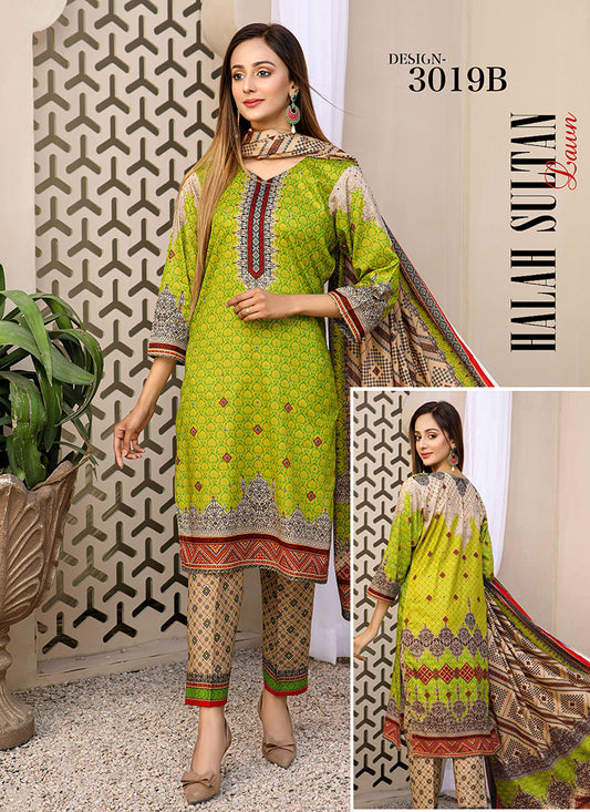 Halah Sultan Classic Lawn vol1 3019-b-2022