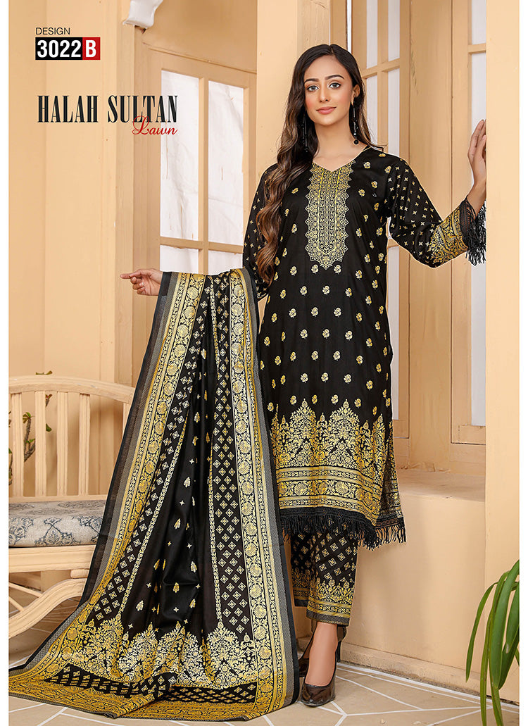 Halah Sultan Classic Lawn vol2 3022-b-2022