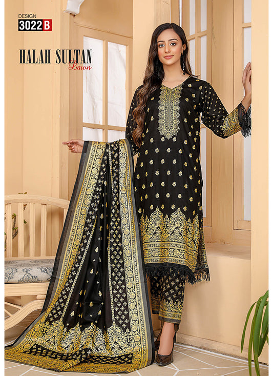 Halah Sultan Classic Lawn vol2 3022-b-2022