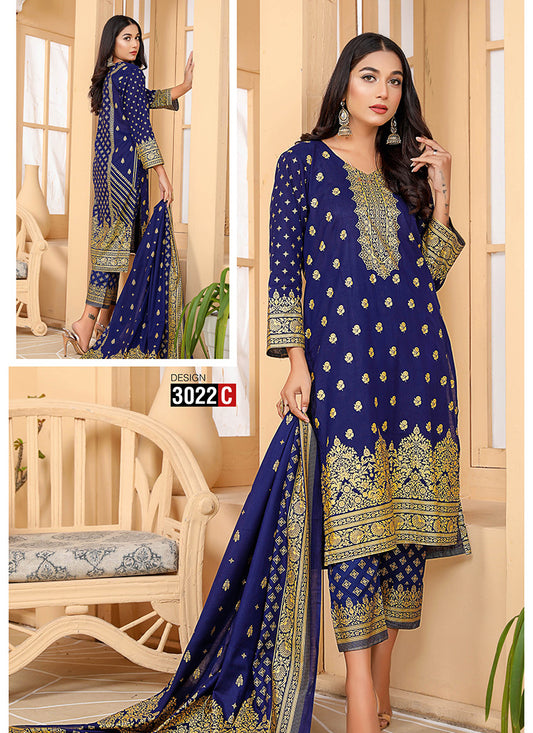 Halah Sultan Classic Lawn vol2 3022-c-2022