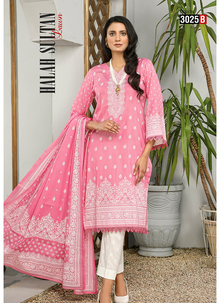 Halah Sultan Classic Lawn vol2 3025-b-2022