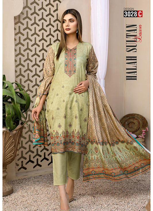 Halah Sultan Classic Lawn vol2 3028-c-2022