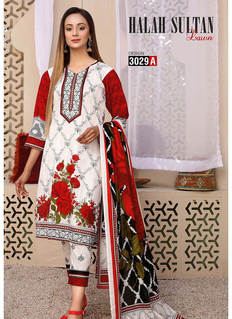 Halah Sultan Classic Lawn vol2 3029-a-2022