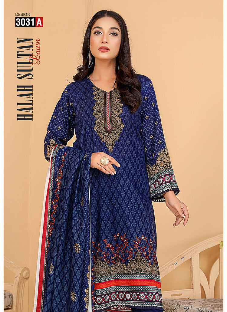 Halah Sultan Classic Lawn vol2 3031-a-2022