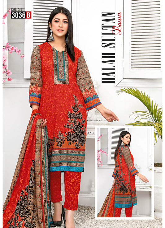 Halah Sultan Classic Lawn vol2 3036-b-2022