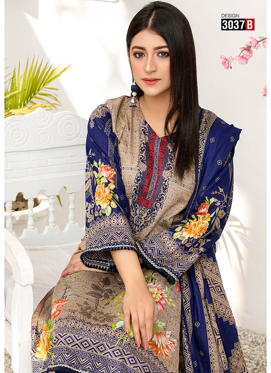 Halah Sultan Classic Lawn vol2 3037-b-2022