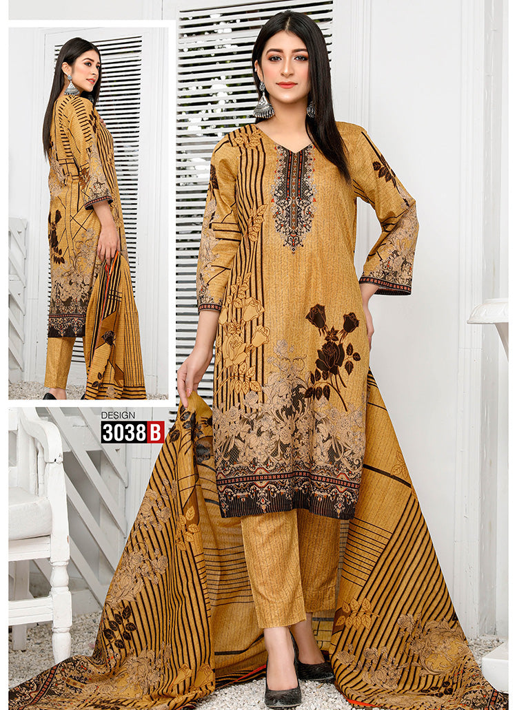 Halah Sultan Classic Lawn vol2 3038-b-2022