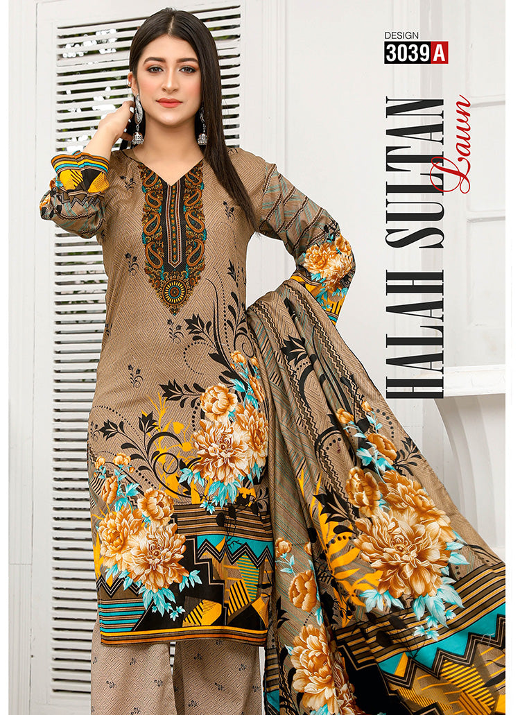 Halah Sultan Classic Lawn vol2 3039-a-2022