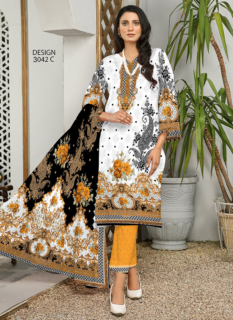 Halah Sultan Classic Lawn vol3 3042-C-2022