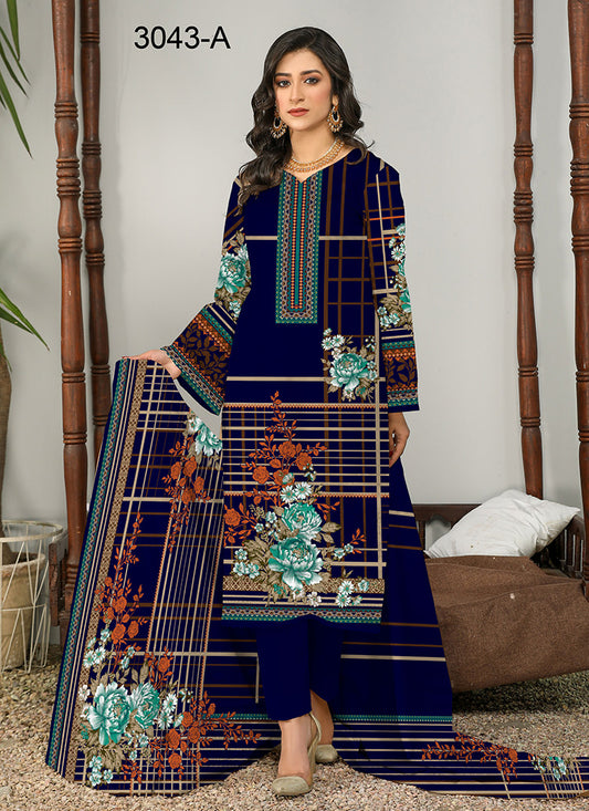 Halah Sultan Classic Lawn vol4 3043-A-2022