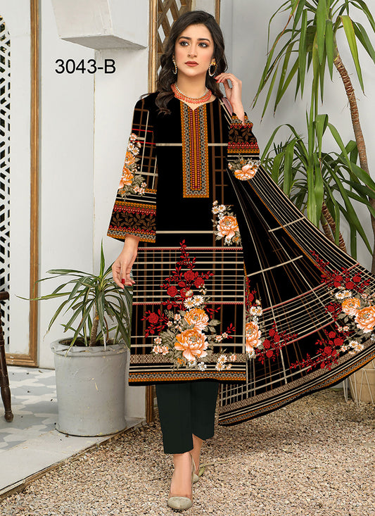 Halah Sultan Classic Lawn vol4 3043-b-2022