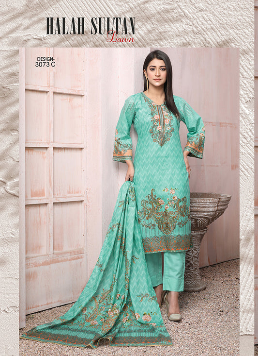 Halah Sultan Classic Lawn vol3 3073-c-2022