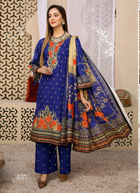 Halah Sultan Classic Lawn vol3 3074-c-2022