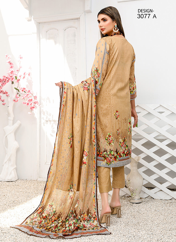 Halah Sultan Classic Lawn vol3 3077-a-2022