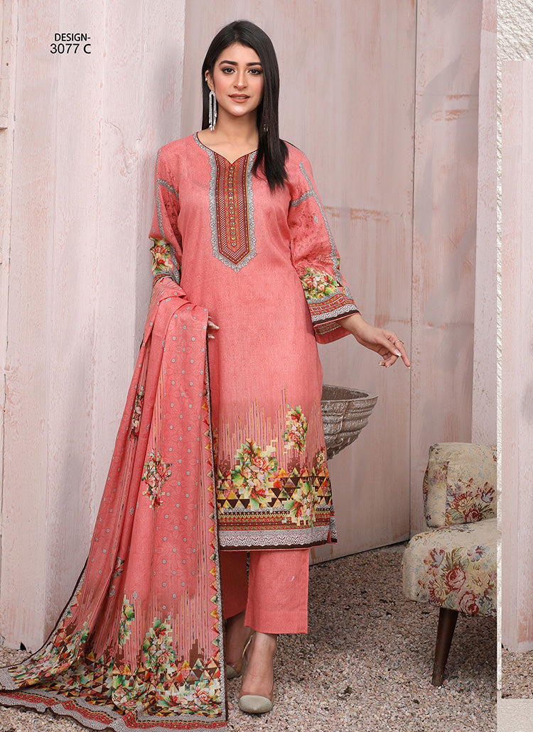 Halah Sultan Classic Lawn vol3 3077-c-2022