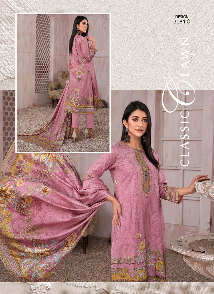 Halah Sultan Classic Lawn vol3 3081-c-2022