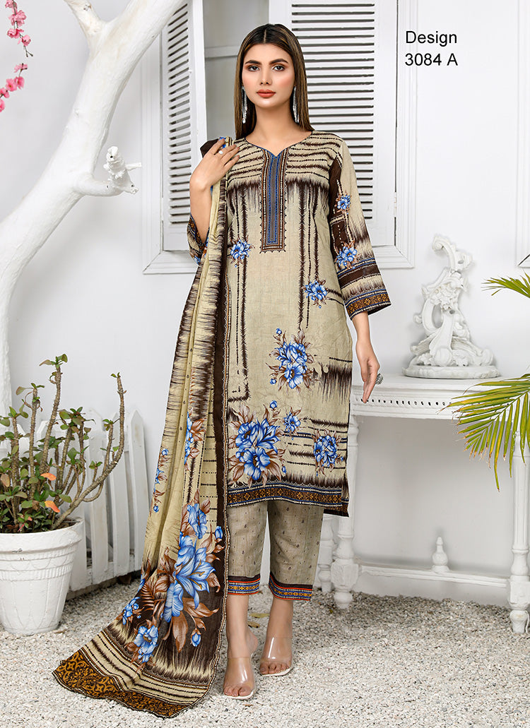 Halah Sultan Classic Lawn vol3 3084-a-2022