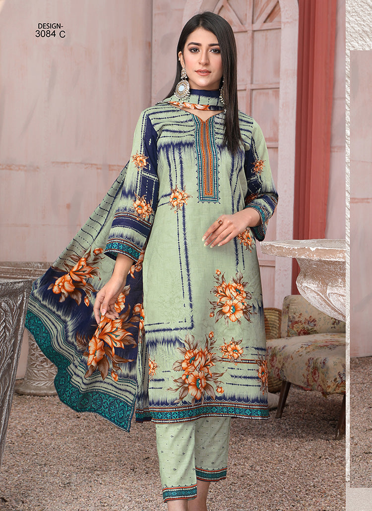 Halah Sultan Classic Lawn vol3 3084-c-2022
