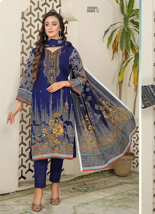 Halah Sultan Classic Lawn vol3 3085-c-2022