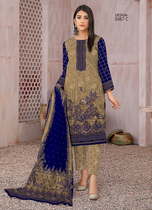 Halah Sultan Classic Lawn vol3 3087-b-2022
