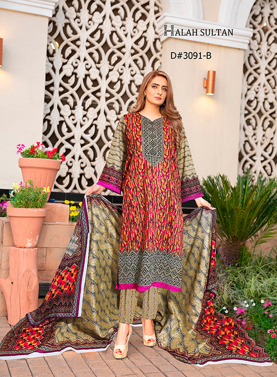 Halah Sultan Summer Collection vol5 3091-B
