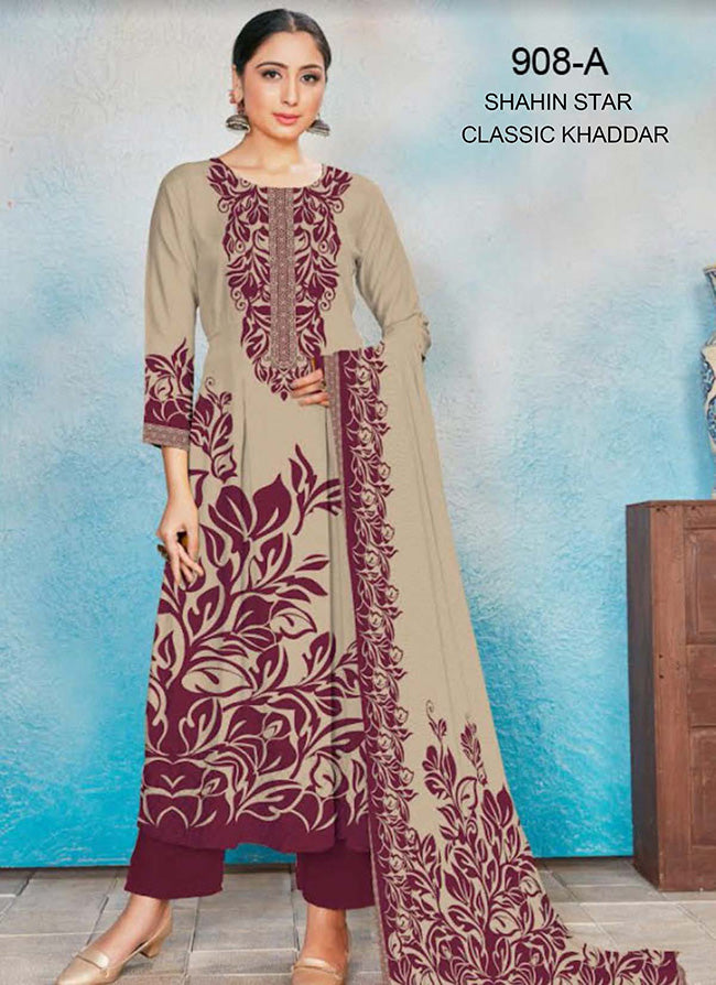 Classic Khaddar Winter Collection-Vol1-908a-21