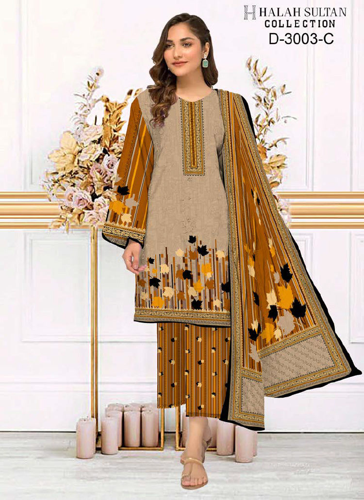 Halah Sultan Lawn Collection  3003c23 vol1