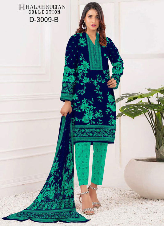 Halah Sultan Lawn Collection  3009b23 vol1