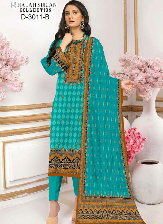 Halah Sultan Lawn Collection  3011B23 vol1