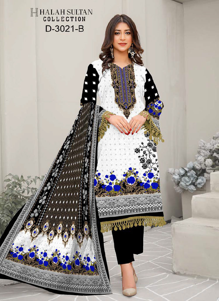 Halah Sultan Lawn Collection  3021b23 vol1
