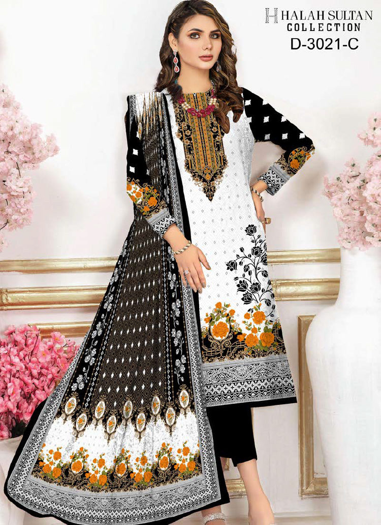 Halah Sultan Lawn Collection  3021c23 vol1