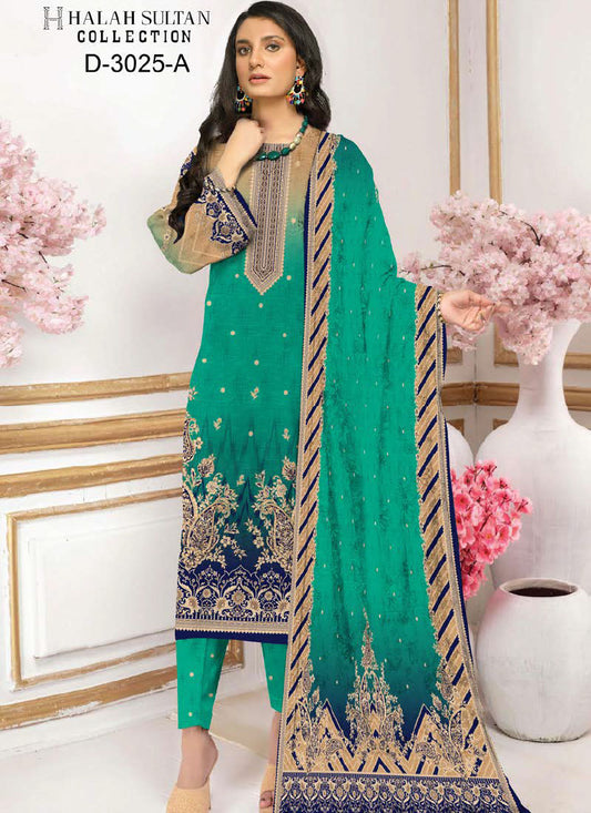 Halah Sultan Lawn Collection  3025a23 vol1