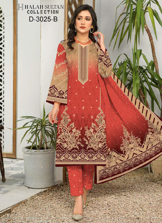 Halah Sultan Lawn Collection  3025b23 vol1