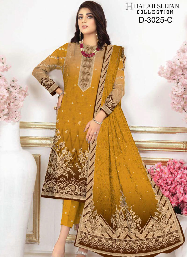 Halah Sultan Lawn Collection 3025c23 vol1