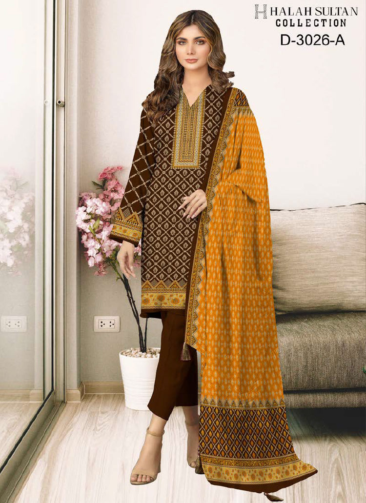 Halah Sultan Lawn Collection 3026a23 vol1