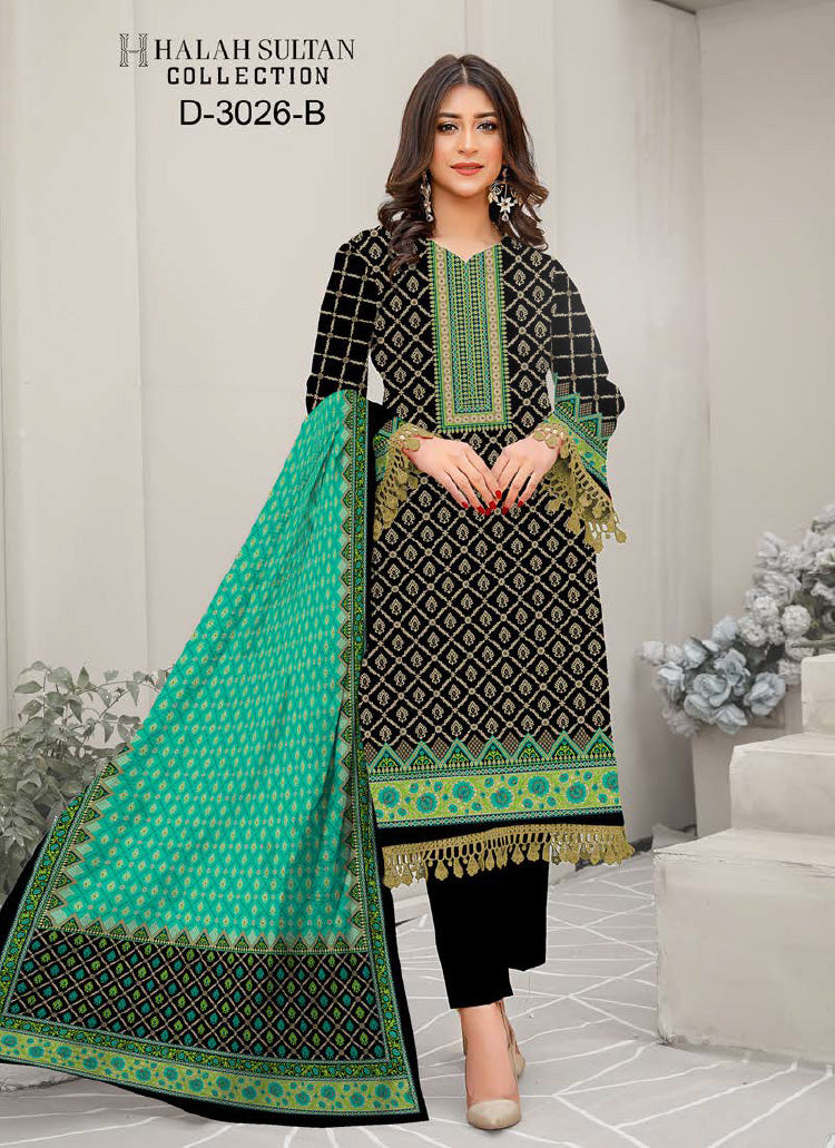 Halah Sultan Lawn Collection 3026b23 vol1